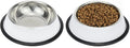 Stainless Steel Dog Bowls, Food and Water Non Slip Anti Skid Stackable Pet Puppy Dishes for Small, Medium and Large Dogs (2 Pack)
