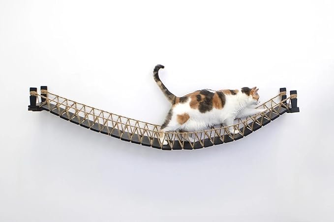 Catastrophic Creations Cat Bridge 50" Wall-Mounted Cat Play and Lounge Bridge - Ideal Climbing Toy and Cat Tree Alternative for Pets