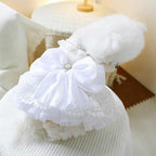 Furbabycare® Elegant Sweet Fashion Puppy Dog Blingbling Princess Skirt Pet Dog Lace Cake Camisole Tutu Dress F-White-2 X-Small