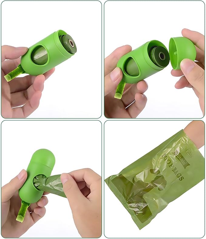 Dog Poop Bag Biodegradable Scented: Leak Proof Dog Waste Bags With 1 Dispenser, 18 Rolls Refills Poop Bags -450 Counts