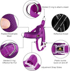 Plutus Pet No Pull Dog Harness with Breathable Mesh Padded, Adjustable Reflective Escape Proof Dog Harness, Quick Fit Dog Vest Harness for Small Medium Large Dogs(S, Purple)