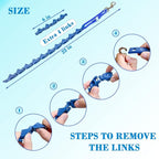 Dog Training Collar with 4 Extra Links for Medium, Large and X-Large Dogs (Blue)