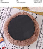 Cat Bed Round Fluffy Hooded Cat Bed Cave, Anti-Anxiety Cave Bed with Hooded Blanket, Cozy Cuddler Luxury Puppy Pet Bed, Anti-Slip Bottom and Machine Washable (Brown, Medium)