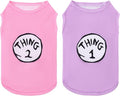 CuteBone Dog Shirts 2-Pack Soft Pet Clothes Breathable Summer Vest for Small Puppy and Stretchy Cat Apparel 2BX21S-D