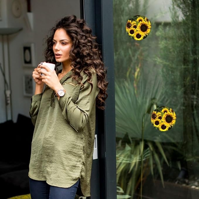 Screen Door Magnets Double Sided – Keep People, Kids, and Dogs from Running into a Screen Door. Saver - Robbins Aria Beautiful Sunflowers