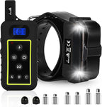 My Pet Command 1.25 Mile (6600Ft) Long Range Dog Training Collar Safe Shock with Remote Shock,Vibrate,Tone Flashing Beacon Lights Waterproof Rechargeable Hunting add Up to 3 Collars 1 Collar Kit