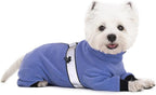 Polar Fleece Dog Pajamas Bodysuit - Small Medium Dog Winter Jacket & Sweater - Four-Legged Warm Clothes