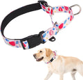 KOOLTAIL Martingale Collar for Dogs for Small Medium Large Dogs, Soft Padded Nylon No Pull Dog Collar with Buckle, Adjustable No Slip Heavy Duty Durable Puppy Training Collar for Boys Girls, Pink M