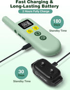 Shock Collar for 2 Dogs, 3300Ft 4 in 1 Dog Training Collar with Beep, Vibration, Shock & Double Shock Modes, IPX7 Waterproof 2 Training Collar with Remote for All Medium Large Dogs (7-120lbs)