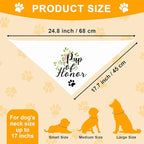 Pup of Honor, Maid of Honor Dog Bandana, Wedding Photo Prop, Pet Scarf Accessories, Coral Wedding Bandana