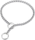 Mogoko Stainless Steel Dog Choke Chain Collar, Puppy Metal P Chain Slip Collar Pet Training Walking Choker(2.0mm;14.0 Inch)