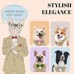 AVERYDAY Dog Tuxedo for Wedding Outfit, Dog Suit and Tie Costumes for Birthday, Halloween, Cosplay, Christmas Party, Pet Formal Wear with Bowtie, Tux for Medium Large Dogs, Bulldog, Labrador, Husky