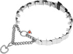 Herm Sprenger NeckTech Sport Stainless Steel Dog Training Prong Collar with ClicLock Buckle and Assembly Chain No-Pull Collar with Swivel D-Ring Made in Germany (25in (Neck Size up to 22in))