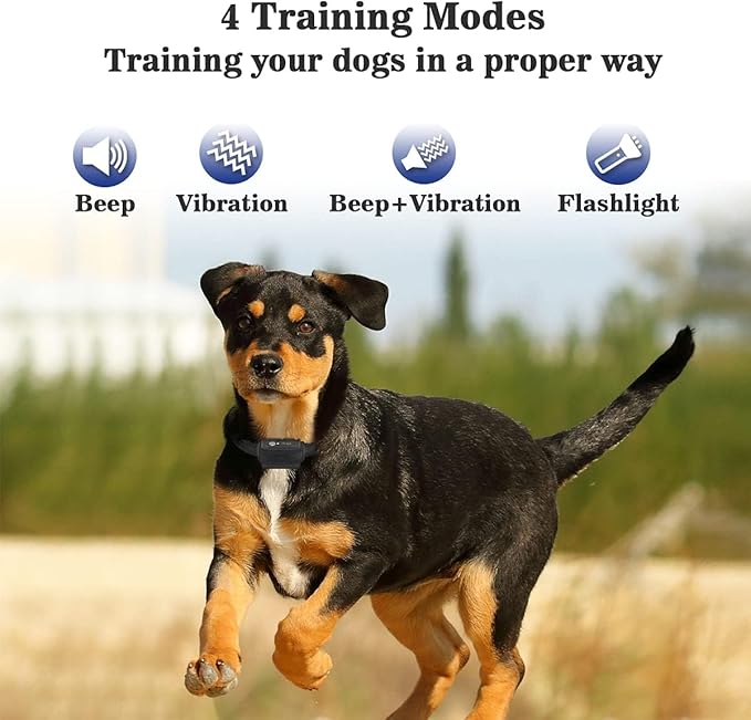 PetJoy Vibrating Dog Collar with Remote – No Shock Training Collar for 3 Dogs - Beep & Vibration 3300ft Range, Waterproof for Small to Large Dogs (5-120 lbs)