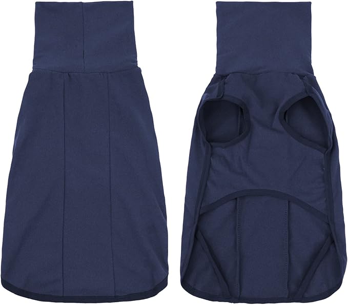 Dog Sweater Pullover Cold Weather Vest for Dogs Dog Sweatshirt & Jacket for Indoor and Outdoor Use (Small, Navy Blue)