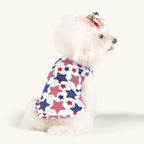 CuteBone 4th of July Dog Shirts 2-Pack Soft Pet Clothes Breathable Summer Vest for Small Puppy and Stretchy Cat Apparel 2BX13XL