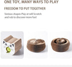 Cat Toy, Cat Scratcher, Reversible Infinity Style Magic Organ, Scratch-Resistant and Abrasion-Resistant, Foldable Cat Toys for Indoor Cats