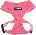 Puppia Soft Dog Harness No Choke Over-The-Head Triple Layered Breathable Mesh Adjustable Chest Belt and Quick-Release Buckle, Pink, XX-Large