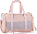 Fashion Dog Carrier Pet Carrier Airline Approved Cat Carrier for Small Dogs Cats Under 15 Lbs, Vegan Leather Collapsible Soft Sided Travel Puppy Carrier
