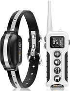 Vibrating Dog Collar - Vibration Collar for Dogs Training, No Shock Dog Training Collar with Remote Upgraded 3300ft Range, 9 Style Tones and Vibration Collar, White