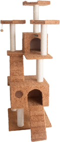 Maykoosh Large Cat Tree 74" High with Perches, Playhouses & Scratching Posts