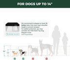 FXW Homeplus Unleashed Indoor Dog Playpen - Stress-Free and Safe Play, Heavy Duty 24 Inch 8 Panels Dog Pen for Puppy and Small Dogs, White│Patented