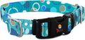 Extreme Dog Fence Replacement Containment and Training Collar Strap for Most Underground Electric Dog Fence Brands - Blue Bubbles (Medium: 13" - 18" x 3/4")