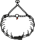 Herm Sprenger Black Stainless Steel Dog Collar with Centered Quick Release ClicLock Buckle Training Collar for Small Medium Large Dogs Made in Germany (27-28in x 4.0mm (Neck Size up to 22 in))