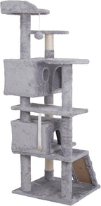 Nova Microdermabrasion 54 in Cat Tree Tower for Indoor Cats Multi-Level Cat Condo Cat Bed Furniture with Scratching Post Kittens Activity Center