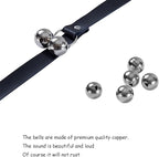 Leather Dog Doorbells for Door Knob, Adjustable Brass Potty Training Bells for Puppy to Go Outside, Easy Dog Door Bell for Potty Training