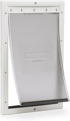 PetSafe Plastic Pet Door - Easy Install for Wood, PVC Metal & Paneled Doors - Rust-Free Plastic Frame - Flap Dimensions 10 1/4" W x 16 1/4" H - for Large Dogs Weighing Up to 100 lb