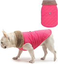 BEAUTYZOO Winter Dog Vest Coat with Harness Built in, Warm Puppy Jacket for Small Medium Dogs, Lightweight Cold Weather Small Dog Coat, Fleece Puffer Vest Windproof Snowproof Pet Clothes, Rose Pink XS