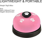 3 Pack Dog Doorbells, Pet Training Bells for Outside Potty Training and Communication, Bell for Dog Cat Puppy Interactive Toys (Pink, 3 Pack)