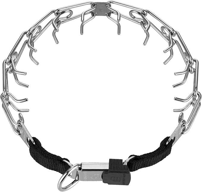 Herm Sprenger Stainless Steel Prong Dog Training Collar with Quick Release Buckle No-Pull Collar for Dogs (Stainless Steel, 16in x 2.25mm (Neck Size Up to 13in))