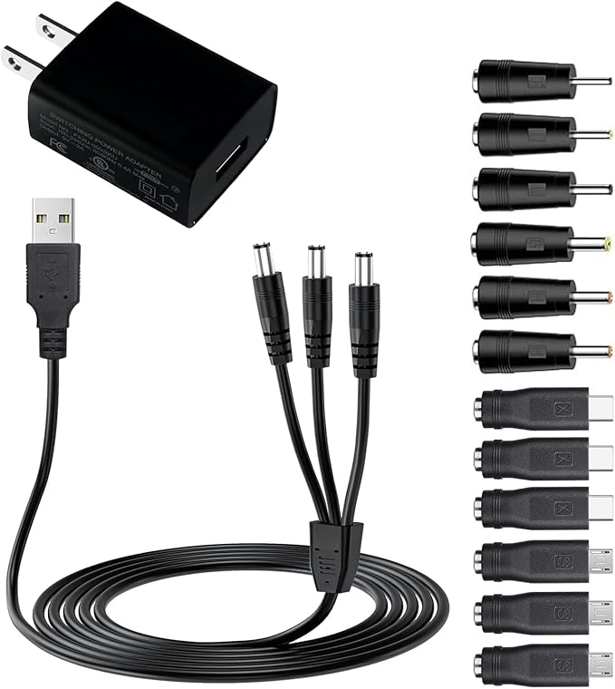Dog Shock Collar Charger, 12-in-1 Training Collar USB Charging Cable Compatible with Bousnic, Mini Educator, Dogrook, Patpet, Petspy, Slopehill Replacement E Collar Charger Cord for Training System 1M
