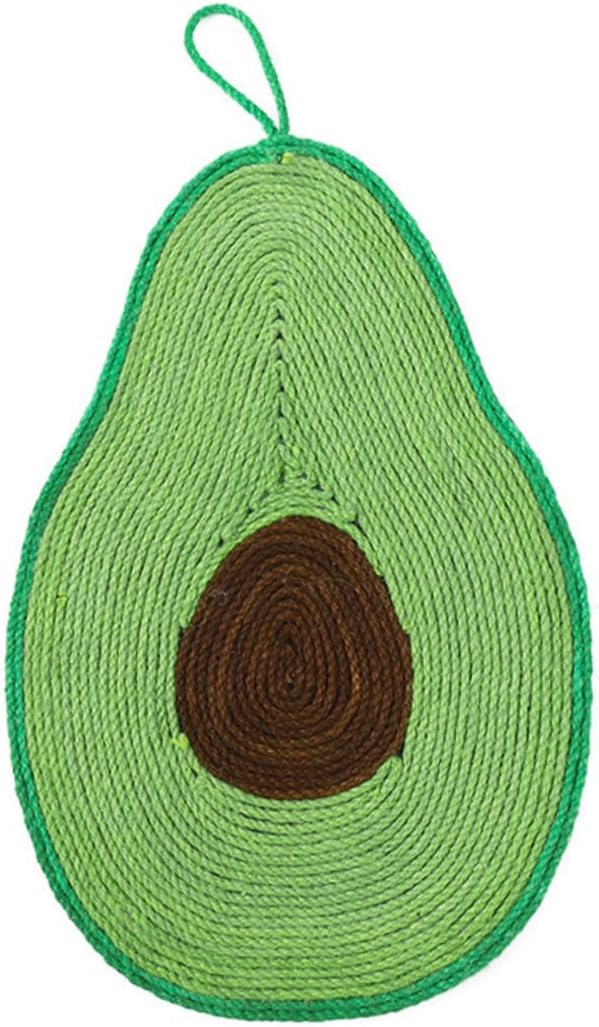 Cat Scratching Mat Couch Accessories Avocado Toy Wall Hanging Decor Cat Scratching Posts Cat Scratcher Sisal Mat for Cats Hanging Cat Scratcher Decorative Scratch Pad