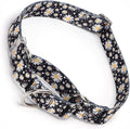 Black Martingale Collars for Dogs, Daisy Print No-Slip Escape Proof Choke No Pull Soft Nylon Training Dog Collars for Small Medium Large Breed Pet Dogs, M
