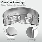 Slow Feeder Dog Bowl-1.5Cups for Small Breeds, Dual Wall Stainless Steel Maze Bowl, Non-Slip Base, Food-Grade Metal Dog Dish to Slow Eating