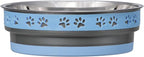 Loving Pets Corsa Dog Bowls- Stainless Steel Dog & Cat Bowls - Spill Proof Dog Food Bowl, Cat Bowl, Puppy Essentials & Pet Supplies Great for Home & Travel (Small 10-20 lbs, Rapid Blue)