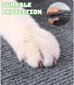 Heavy-Duty Cat Scratch Couch Furniture Protector, Adhesive Cat Scratch Pad Deterrent for Furniture, DIY Climbing Cat Scratcher Couch Protector from Cat Claws Scratching (Premium Grey, 78.7x15.7Inch)