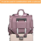Pet Backpack Carrier for Small Dogs Medium Cats, Puppies,Breathable and Collapsible Design, Portable Travel Bag for Bearded Dragon,Rabbit Cage (Purple, Large)