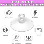 Cat Window Perch Suction Cup - 4 Pack Replacement Clear PVC Sucker Pads for Cat Hammocks, Beds, Perches - Strong & Powerful Large Suction Cups (3.4in/85mm)