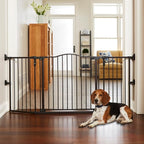 MyPet Extra-Wide Windsor Arch Pet Gate: 38.3"-72" Wide Dog Gate. Hardware Mount, Dog Gates for The House, Cat Gate for Doorway. 30" Tall, Matte Bronze