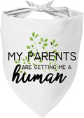 Family Kitchen Fun Puppy Dog Bandana Scarf - My Parents are Getting Me A Human Scarf Accessories, Accessories for Dog Lovers Owner Gift