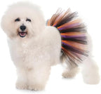 Elegant little tail Halloween Dog Costume, Pet Halloween Dress Set Orange and Purple Puppy Party Supplies, Cute Tutu Skirt Outfit for Small Medium Large Girl Boy Dogs & Cats