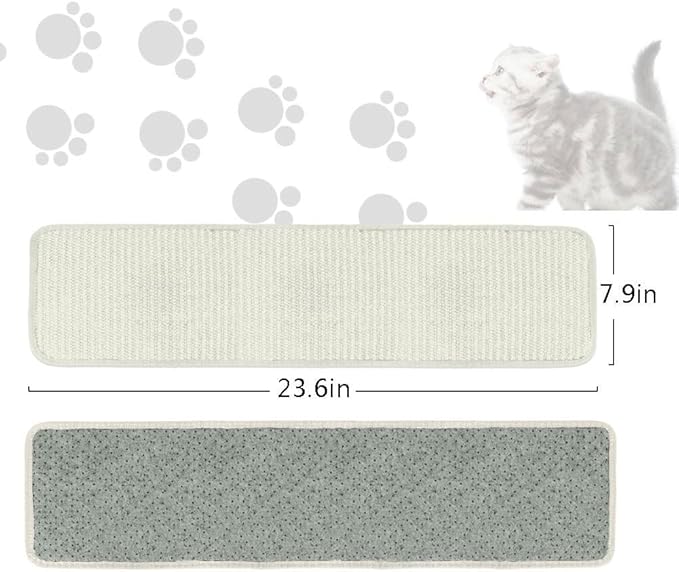 Cat Scratching Pad Natural Sisal Sofa Corner Furniture Protector Scratcher Mats Protecting Carpets and Sofas Couch Corner Furniture Anti-Slip Sisal Cat Repellent Mat for Sofa Bed Desk Legs