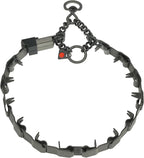 Herm Sprenger NeckTech Sport Dog Training Prong Collar with ClicLock Buckle on The Side No-Pull Collar with Swivel D-Ring Made in Germany (Black Stainless Steel, 23in (Neck Size up to 20in))