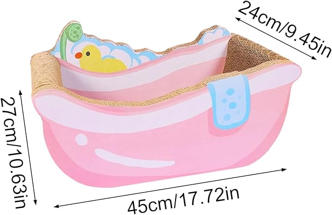 Small Cat Bed - Corrugated Paper Calming Nest | Cute Kitten Bed Cat Scratcher - for Kitten Puppy Small Dog Pet Home Decor Living Room Balcony Apartment Dorm Sleeping Play