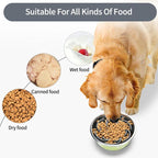 Slow Feeder Dog Bowls Insert,Third Generation upgradedSuper Firm Eating Bowl（Cuttable） for Large Breed and Medium Small Size Compatible with Regular Elevated Metal Glass Dog Bowl (Gray)