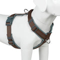 Plutus Pet No Pull Dog Harness, Adjustable Nylon Harness with Soft Padding, Reflective and Heavy Duty Dog Harness for Small, Medium, Large Dogs(Chocolate, XS)